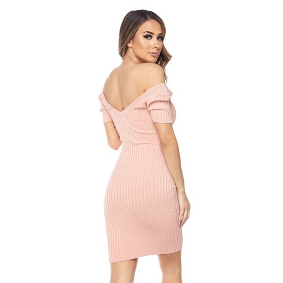 Mini Ribbed Dress - Picture 7 of 8